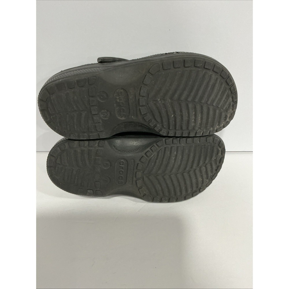 Crocs Slip On Clogs, Men's 5 Women's 7, Black - Picture 6 of 7